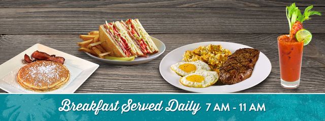 Breakfast Served Daily from 7am to 11am