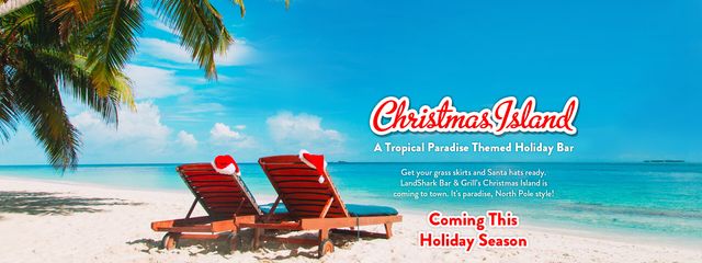 Christmas Island is a tropical paradise themed holiday bar. It's paradise North Pole style. Make a reservation now!