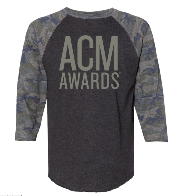 ACM Awards Vintage Smoke and Camo Baseball Tee