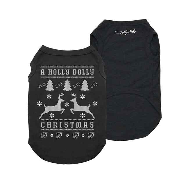 A Holly Dolly Christmas Dog Tee