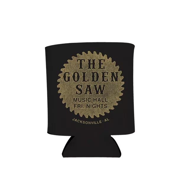 The Golden Saw Koozie