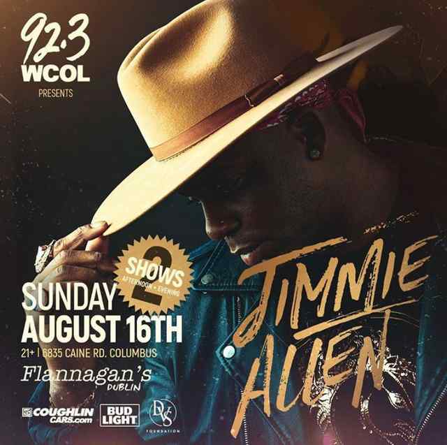 92.3 WCOL Presents Jimmie Allen