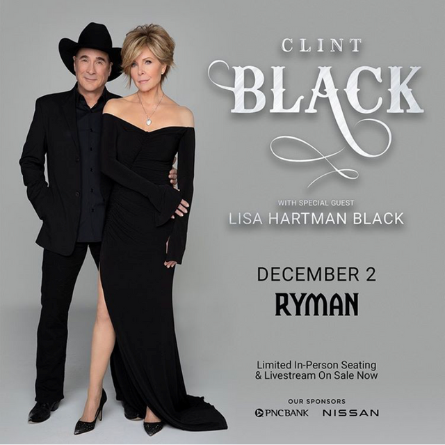 Ryman Auditorium: Clint Black with special guest Lisa Hartman Black
