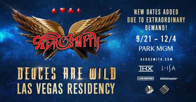 Aerosmith Second Vegas Residency Tickets ON SALE NOW!