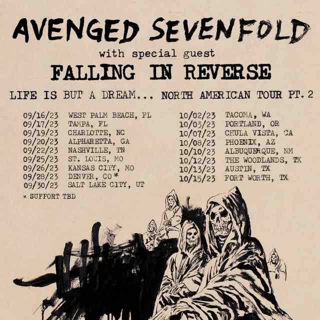 Avenged Sevenfold tour 2024 coming to Buffalo