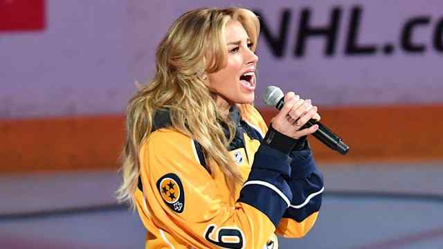 Faith Hill Sings National Anthem as Nashville Predators Close Season