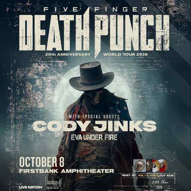 Five Finger Death Punch with special guests Cody Jinks and Eva Under Fire