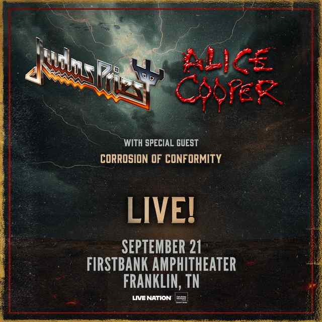 JUDAS PRIEST AND ALICE COOPER UNITE FOR CO-HEADLINING FALL TOUR