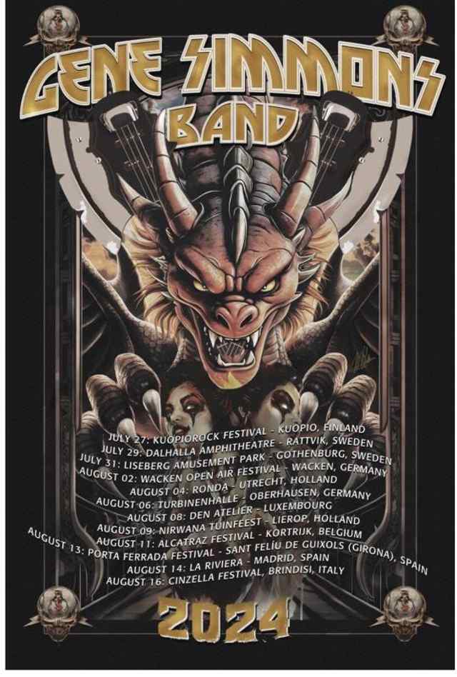 Gene Simmons Band Rocks Europe this summer!