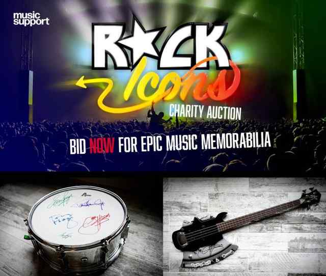 Bid On KISS Instruments to Benefit Music Support UK!