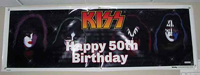 Kiss 50th Banner 