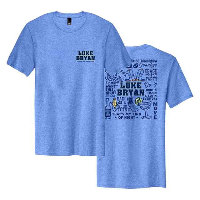 2025 Country Song Came On Tour Blue Tee