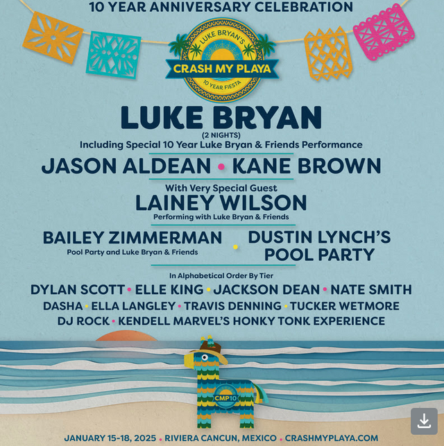 Luke Bryan’s 10th Annual Crash My Playa SOLD OUT