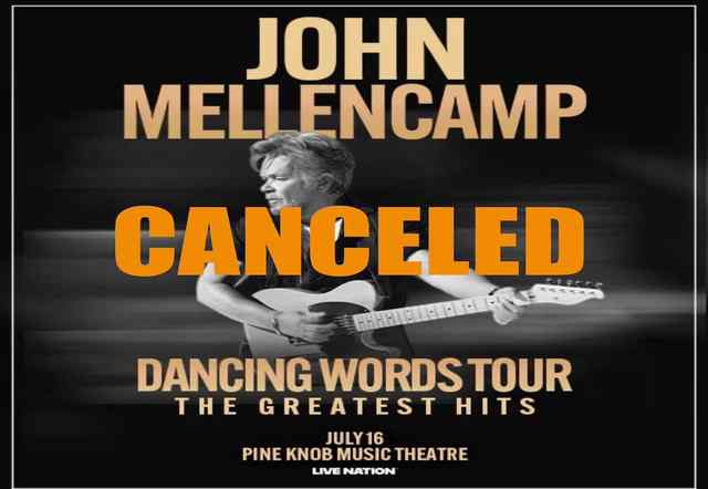 July 16 Pine Knob Music Theatre Show Canceled
