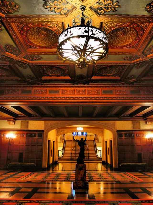 TWO OF THE MANY HALLWAYS - leading to the reception areas - the Hollywood location closely resembles these pictures 