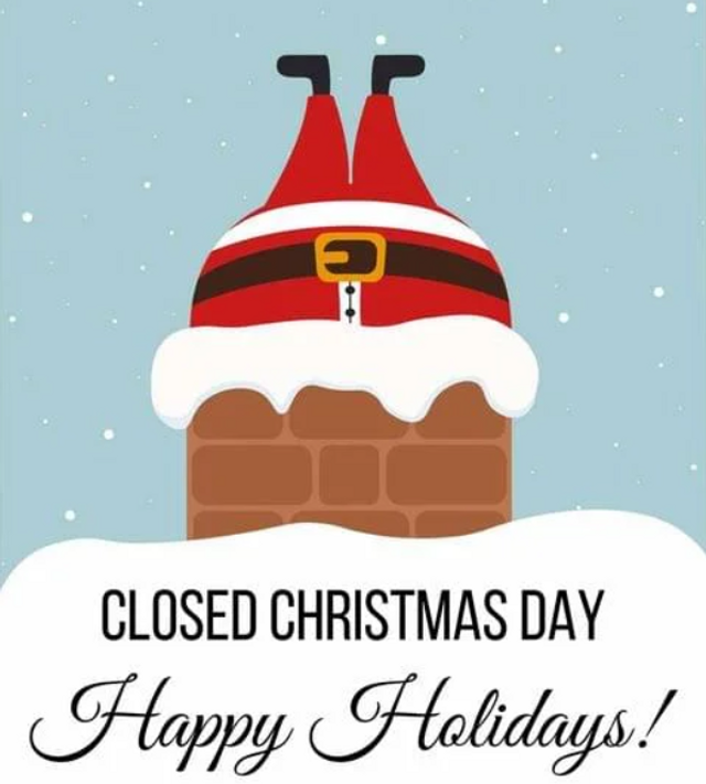 Closed for Christmas