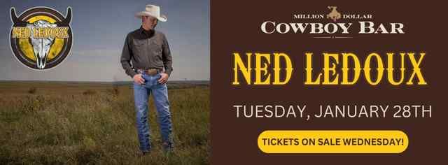 NED LEDOUX TO BRING HIS BRAND OF RODEO ROCK AND COUNTRY TO THE COWBOY BAR