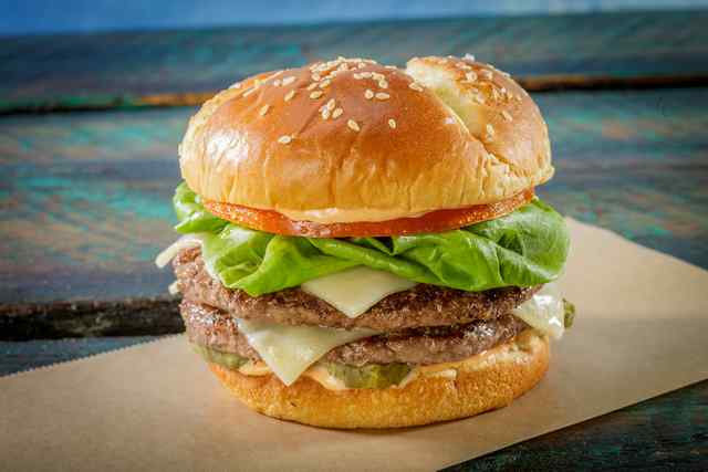 Sriracha Volcano Cheeseburger