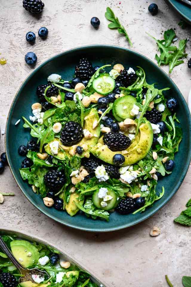 Blackberry, Avocado and Arugula Salad