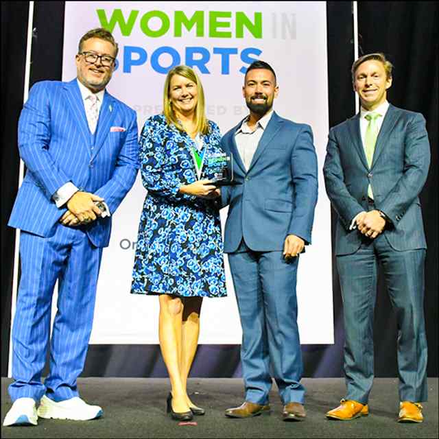 Our President and CEO Wins Women in Sports Leadership Award