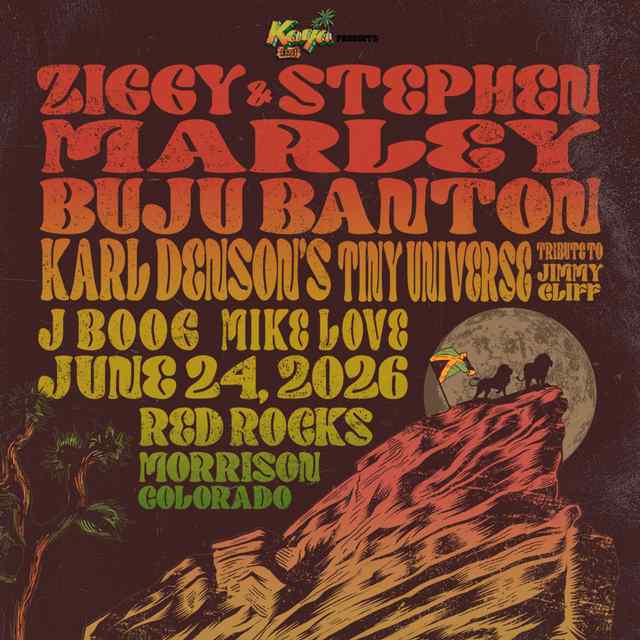 Red Rocks 2026 with Ziggy Marley + Buju Banton