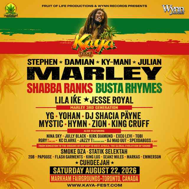 Kaya Fest Toronto | August 22nd, 2026