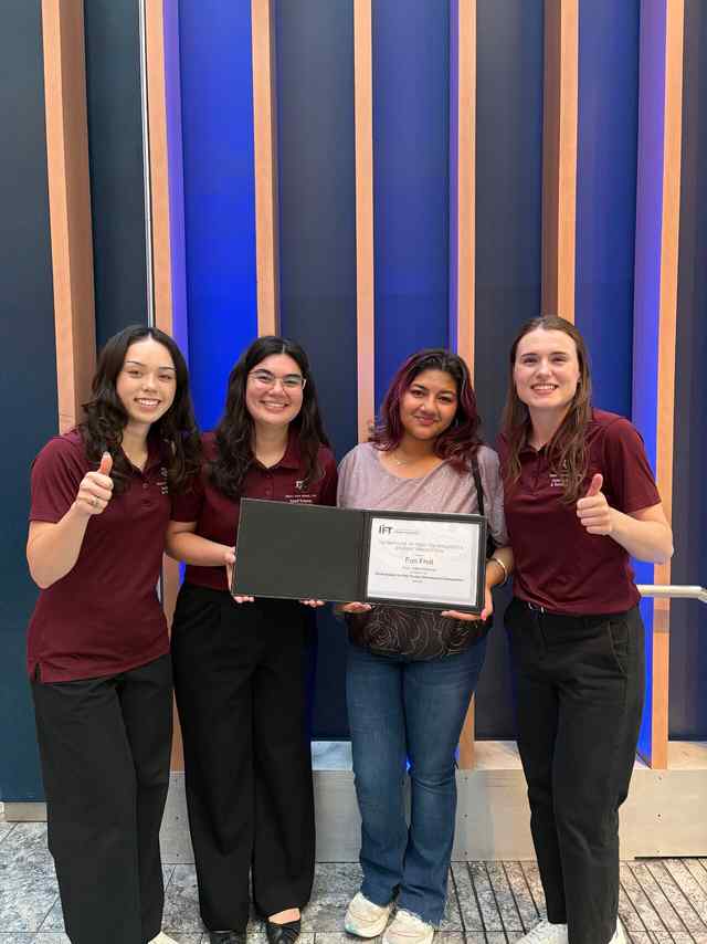 Department of Food Science & Technology student team wins top 3