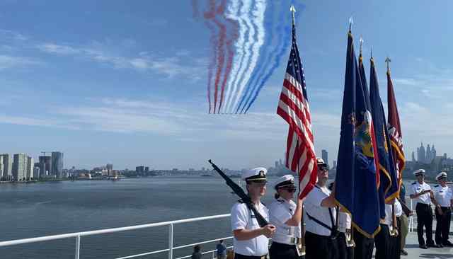 Texas A&M University Maritime cadets are anchored among history