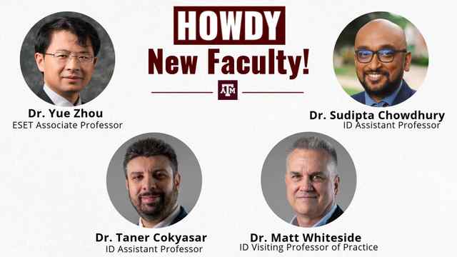 a big Aggie welcome to our new faculty members