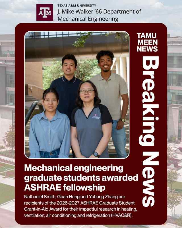 ASHRAE Graduate Student Grant-in-Aid Award!