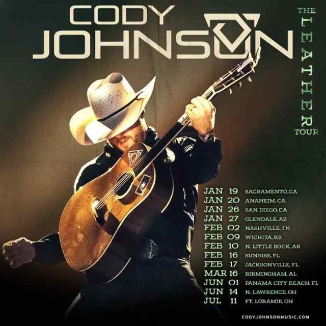 Official Website of Country Music Singer Songwriter Cody Johnson Cody