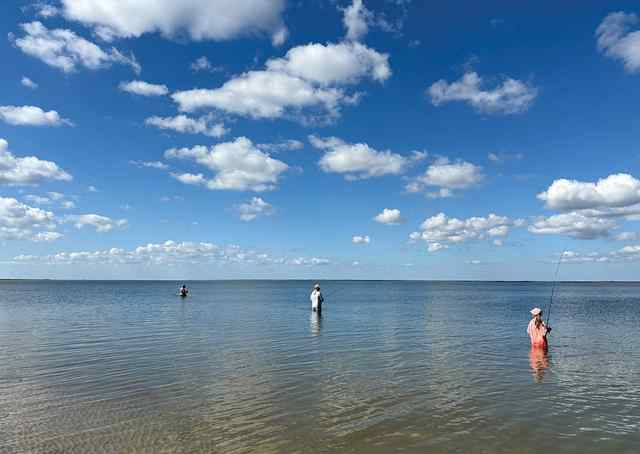 Pop Pop, Cory, & Campbell Hamman Three generations wade fishing