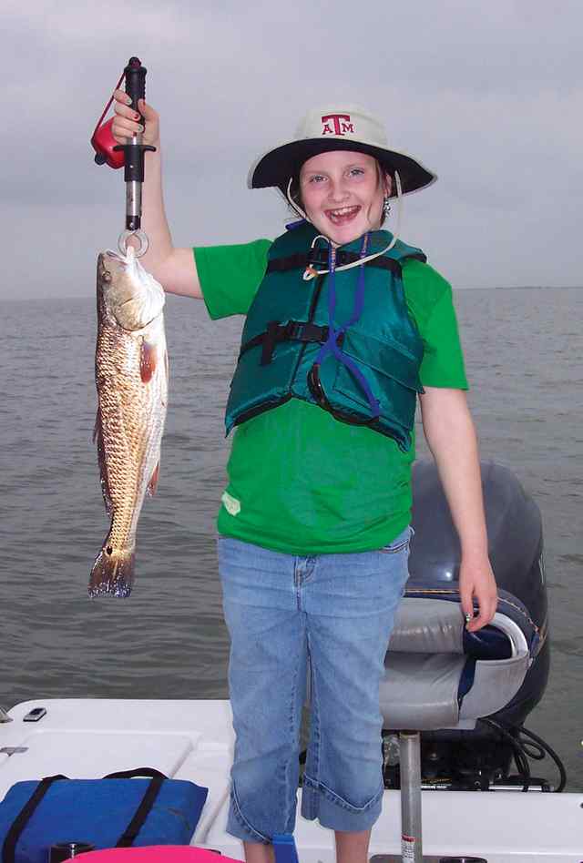 Meghan Kalhoefer West Matagorda22&quot; first redfish!