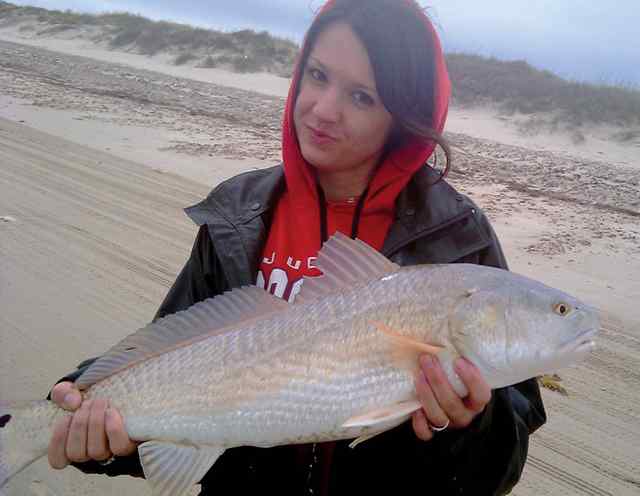 Diane Lynn Ramirez PINS27&quot; first redfish!