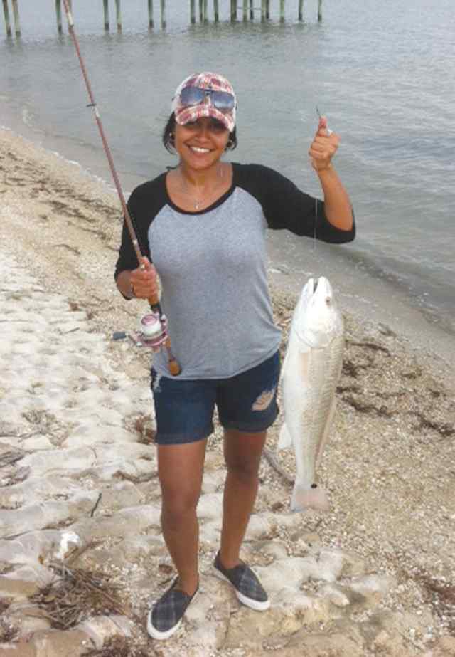 Tiffany Aransas Wildlife Refuge28&quot; first redfish!