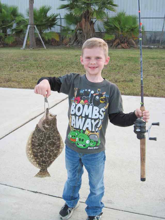 Caleb Biondo Galvestonfirst flounder!