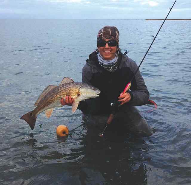 Erin Caraway East Matagorda Bayfirst winter redfish!