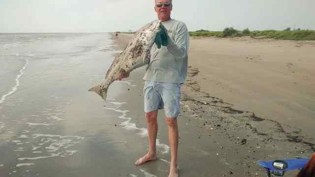 Tony Sea Rim State Park42&quot; first bull red!