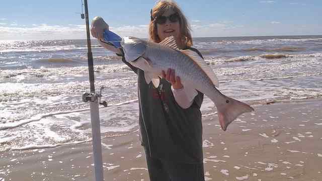 Beth Porter Matagorda Surf28&quot; first red!