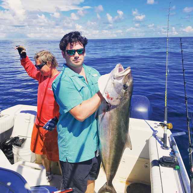 Branden Oberlender Gulf - 46" amberjack, caught near the 42020 weather buoy