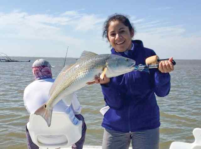 Emma Rocha Matagorda - 32" personal best bull red!