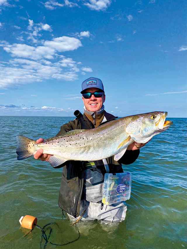 Todd Ridel East Matagorda - 28" 8 lb trout, caught on a Corky