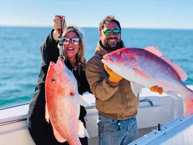 Jessica Riemer & Brandon Gregory Matagorda Bay (state waters) - red snapper