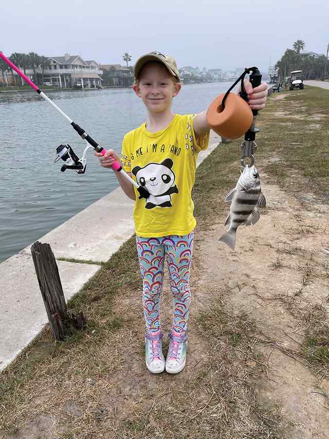 Addison Bearden Jamaica Beach - first black drum!