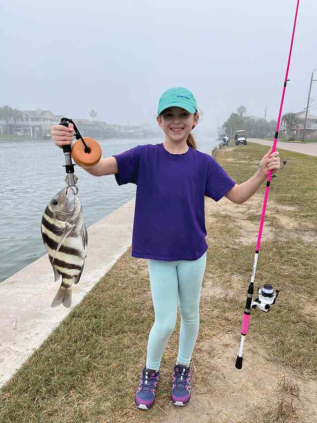 Harper Bearden Jamaica Beach - first sheepshead!