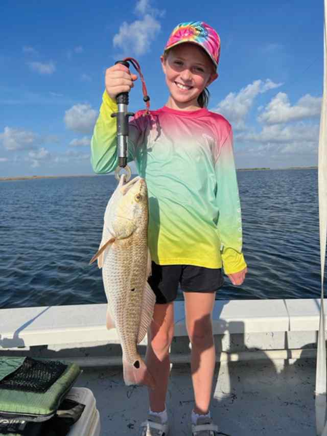 Maddie Goodrich Shoalwater Bay - 25" redfish