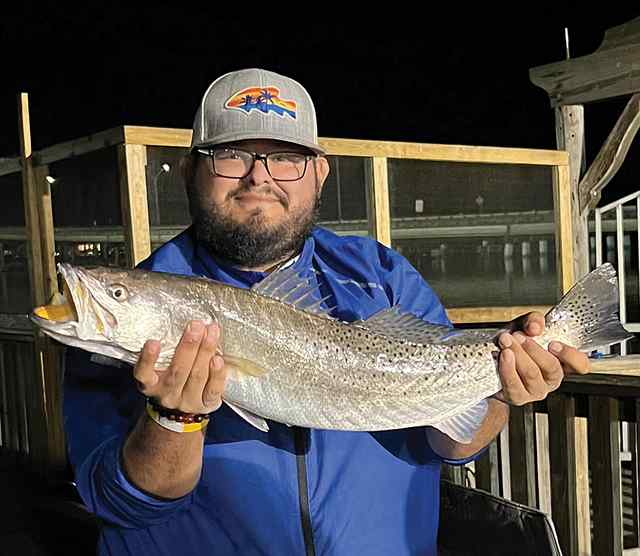 Elijah Ruelas Pirate's Landing Pier - personal best trout!
