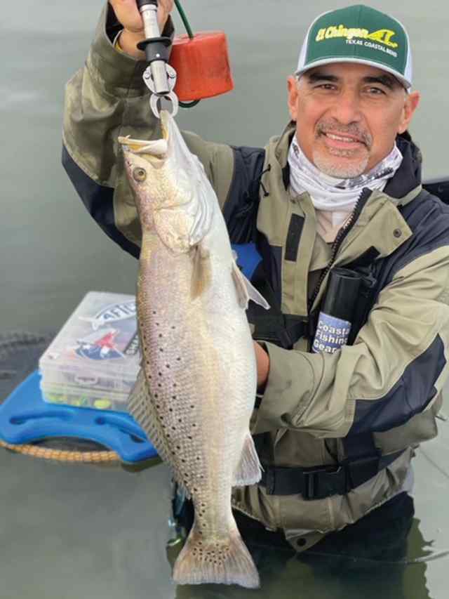 Adolph Vega Laguna Madre - 26" 5.75 lb trout CPR