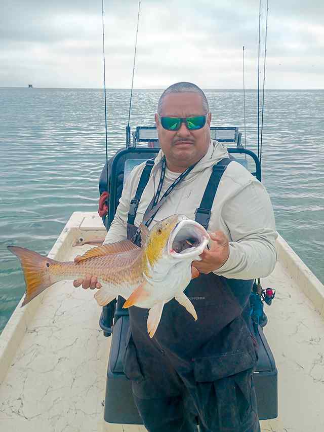 Filiberto Cortez Upper Laguna Madre, King Ranch shoreline - redfish
