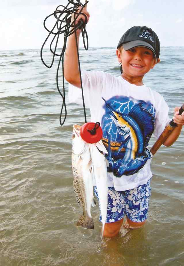 Jake Belz Port Aransasfirst trout!